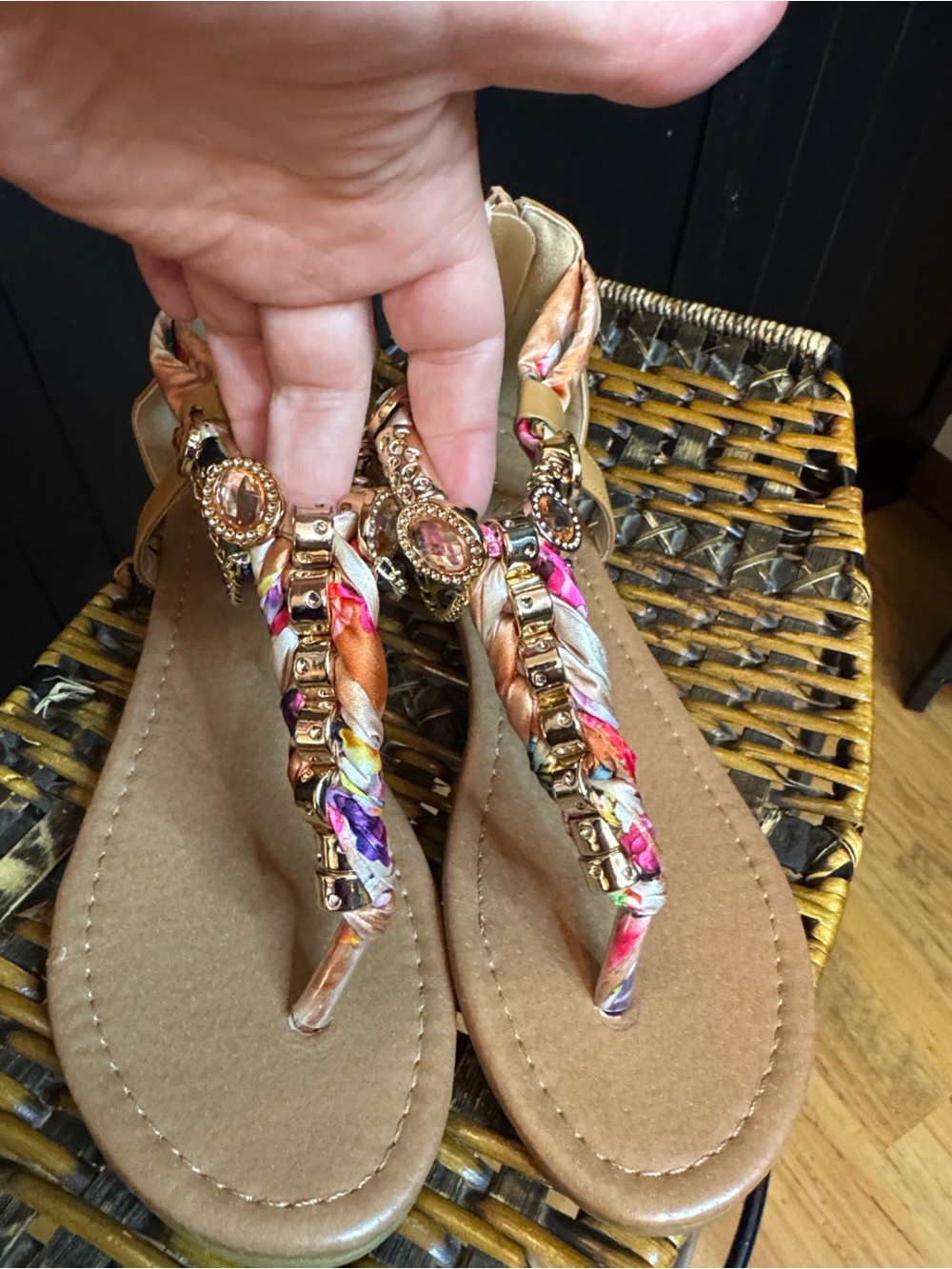 Venus Embellished Boho Sandal Sz 6.5